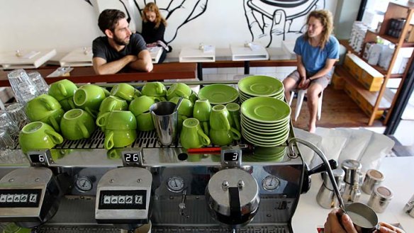 Creme de la creme: The $22,000 Synesso Hydra machine at TopHat Coffee Merchants.