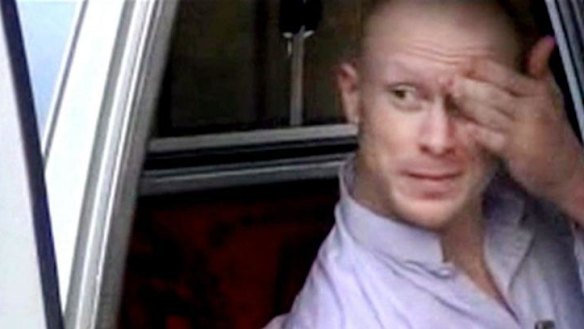 Sergeant Bowe Bergdahl, sits in a vehicle guarded by the Taliban in eastern Afghanistan in the lead-up to his release.