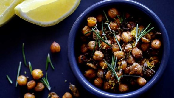 Next-level crunch: Roasted chickpeas, flavoured with spices, make a deliciously moreish snack.