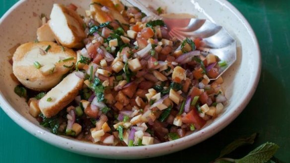 Main or side: Haloumi salad.