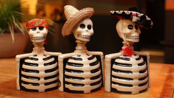 Tequila bottles come in all shapes and sizes (even skeletons).