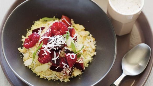 Healthy, flavoursome start to your day: Jill Dupleix's breakfast cous cous with berries.