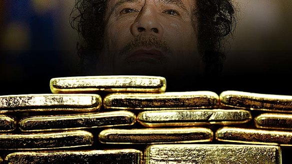 Gaddafi sitting on 143 tonnes of gold in Libya: report