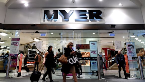 Myer is under pressure from its largest shareholder, Premier Investments.
