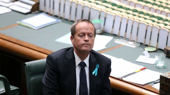 Opposition Leader Bill Shorten during question time. Photo: Andrew Meares