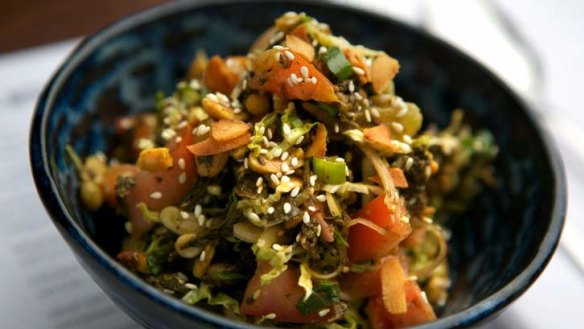Go-to dish: Pickled tea leaf salad.