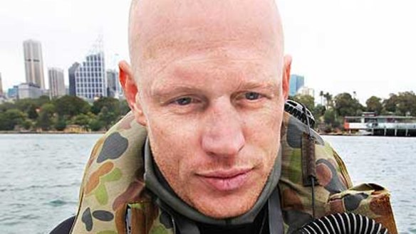 Paul Degelder ... the navy diver attacked by a shark.