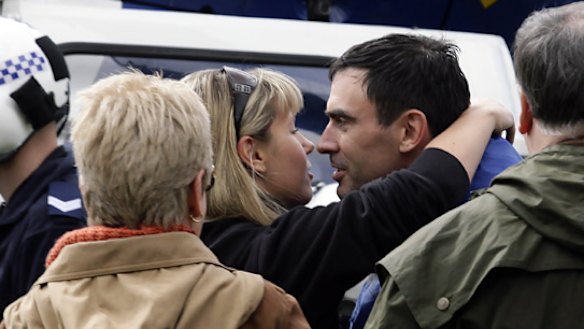 Tim Holding with his girlfriend, Ellen Whinnett.