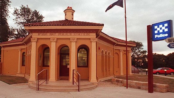 Scene of the alleged assault ... Rose Bay police station.