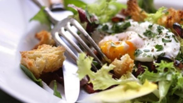 Salade aux lardons