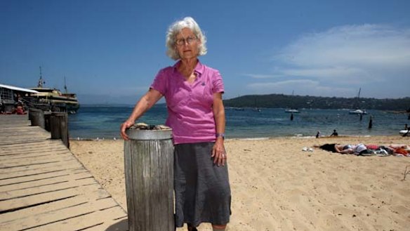 Only trying to help ... Angelika Treichler near Manly Wharf, where she protects the remaining penguin colony.