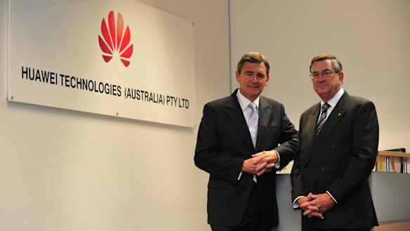 Former Victoria premier John Brumby and navy veteran John Lord are board members of Huawei Australia, along with former foreign minister Alexander Downer.