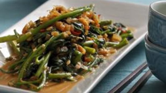 Water spinach and preserved bean curd
