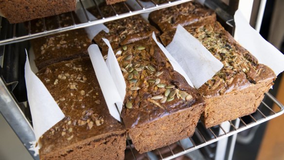 Beautifully dense gut-friendly loaves of bread.