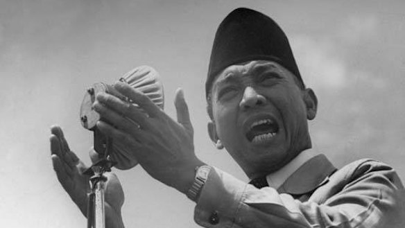 Sukarno,  Indonesia's founding father and first president.