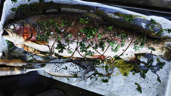 Don't be scared of baking a fish whole: try this simple recipe.