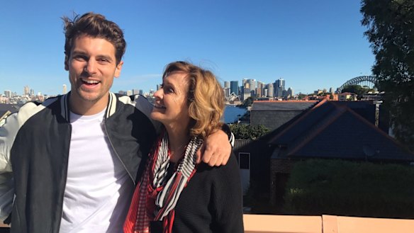 The Bachelor's Matthew "Matty J" Johnson with his mum Ellie Johnson.