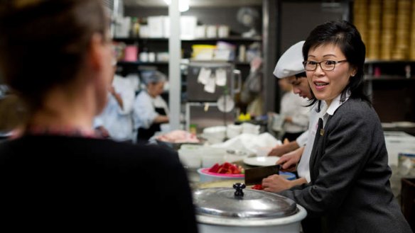Red Emperor manager Christine Yong in the kitchen.