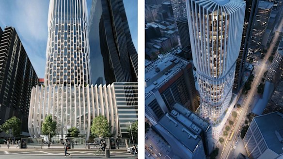 The design for  600 Collins Street has been described as ''generally of a high quality that is visually interesting''.