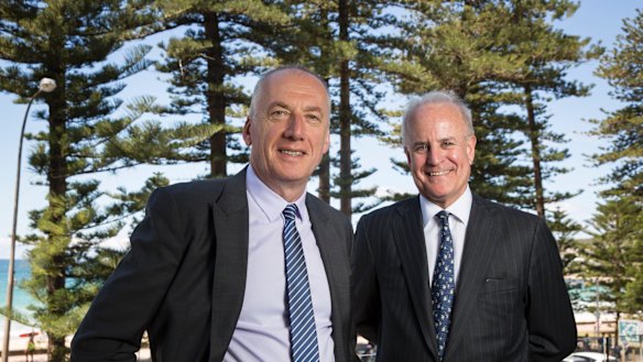 SurfStitch CEO Mike Sonand and chairman Sam Weiss.