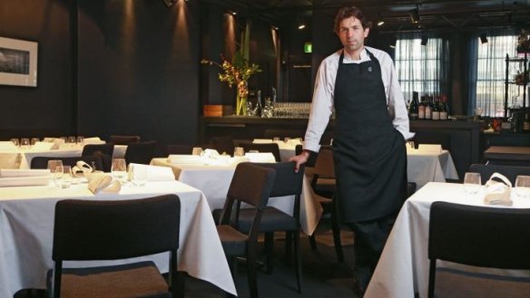 Chef Ben Shewry in the Attica dining room.
