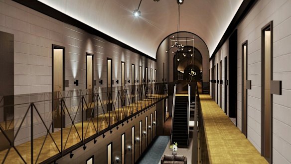 Some of the bluestone cells in B Division will be incorporated into a hotel development.