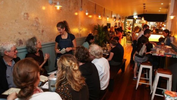Trans-Tasman table: The Bach Eatery in Newtown.