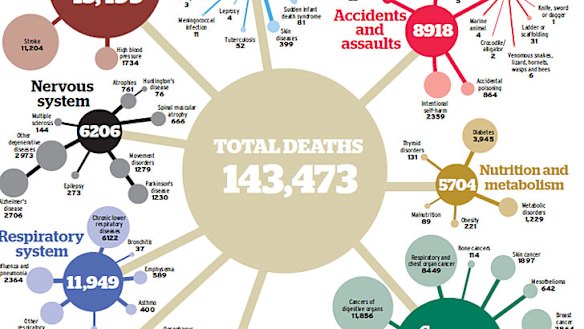 Annual loss recorded: a year in the life of death