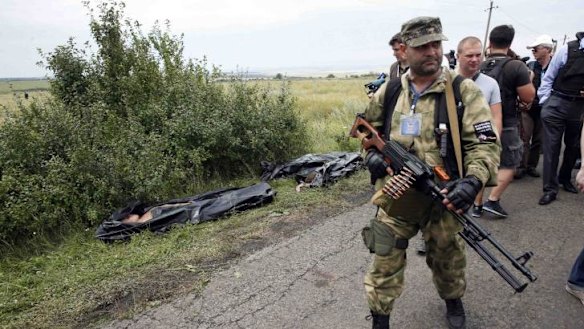 'Commander Grumpy' is said to be in charge of the chaotic crash site.