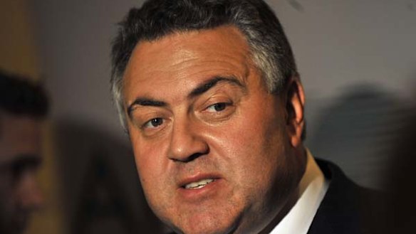 Outspoken ... Joe Hockey.