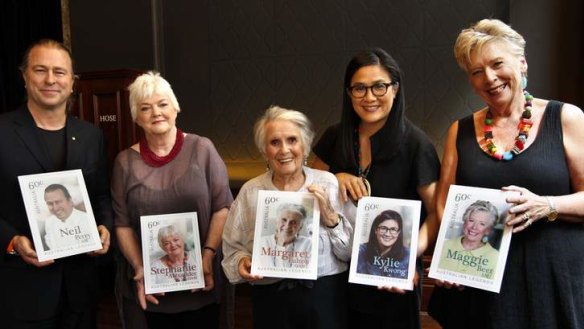 Legendary: Neil Perry, Stephanie Alexander, Margaret Fulton, Kylie Kwong and Maggie Beer will feature on a new set of stamps.