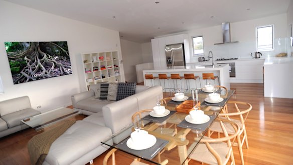 Versatile ... Dream Catcher's spacious main living area attracts plenty of light.