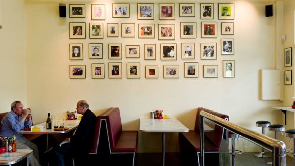 Old-school: Iain Hewitson's interior complements the menu.