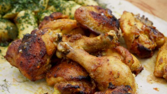 Karen Martini's "fried" chicken with a healthy twist.