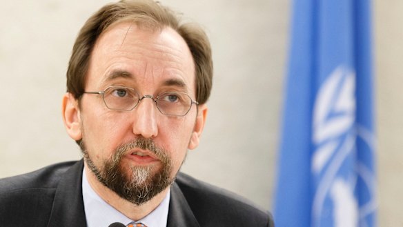 The UN High Commissioner for Human Rights, Zeid bin Raad al-Hussein.