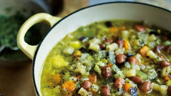 Minestrone from Antonio Carluccio's Pasta recipe book.