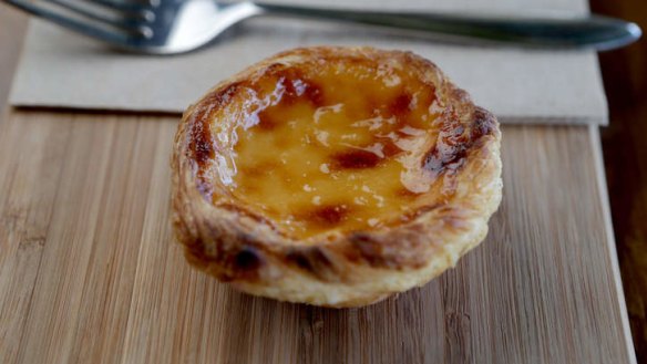 A glossy Portuguese tart.