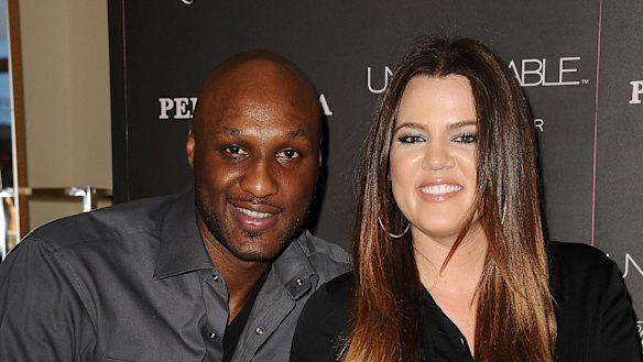 Lamar Odom and Khloe Kardashian in 2012.