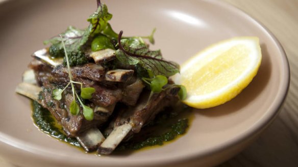 Lamb ribs, chimmi churri and fresh lemon.