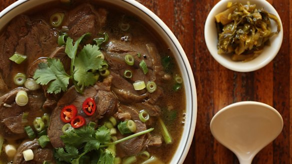 Taiwanese beef soup at Taipei Chef in Artamon.