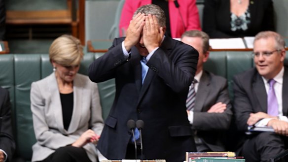 Treasurer Joe Hockey during question time  on Monday.