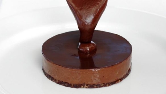 Peter Gilmore's signature eight-texture chocolate cake.