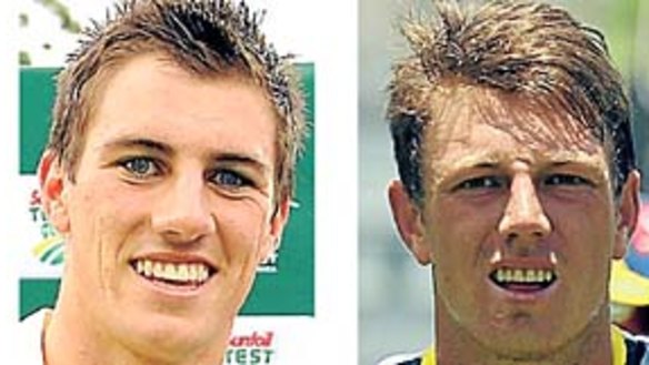 Rising talent: David Warner, Pat Cummins, James Pattinson Shaun Marsh and Mitchell Marsh.