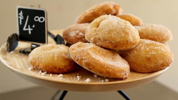 Saluministi's sugar-dusted doughnuts.