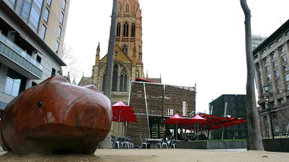 Brunetti's cafe is to be bowled over and a new home will be found for the wooden "Warin the Wombat" statue.