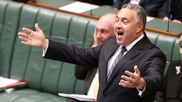 Treasurer Joe Hockey during question time. Photo: Alex Ellinghausen