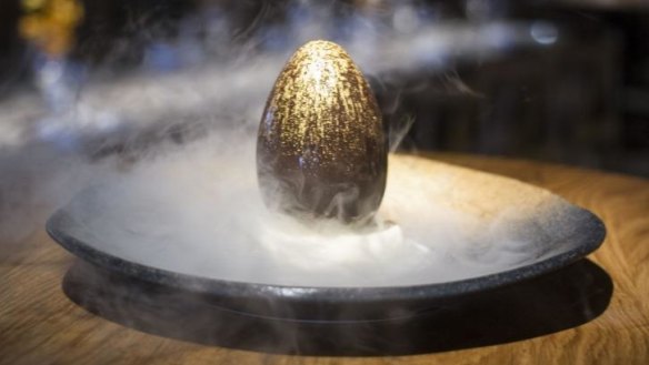 Sake's dragon egg dessert makes its Melbourne debut this weekend as part of the Easter tasting menu ($100).