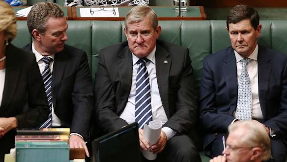 Industry Minister Ian Macfarlane during Question Time. Photo: Alex Ellinghausen