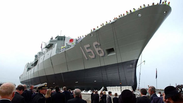 Anzac Class Frigate HMAS Toowoomba.