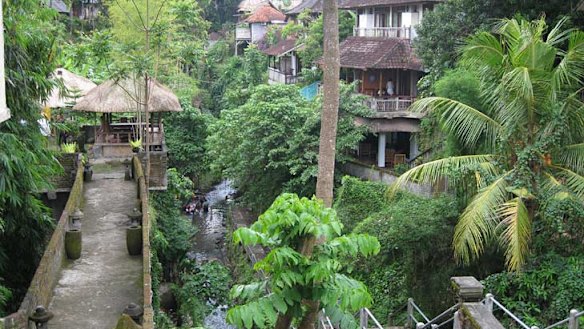 Transported ... by the river at Ubud.